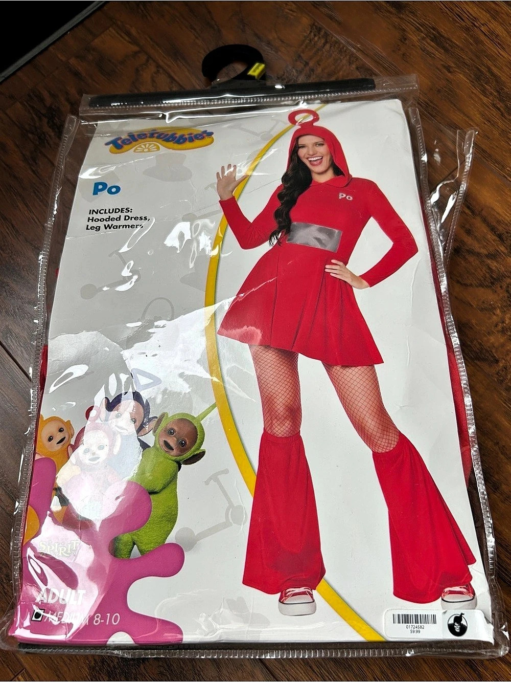Spirit Halloween Adult Po Teletubbies Costume Medium Red & Green